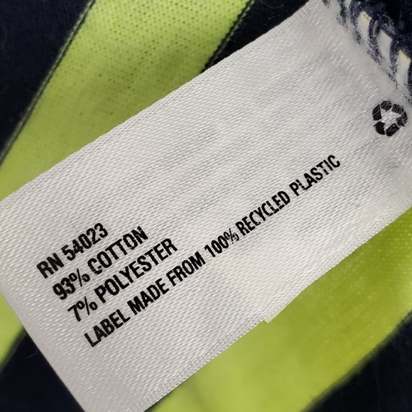 Gap Top size XS Blue Stripe Short Sleeve - Picture 6 of 7